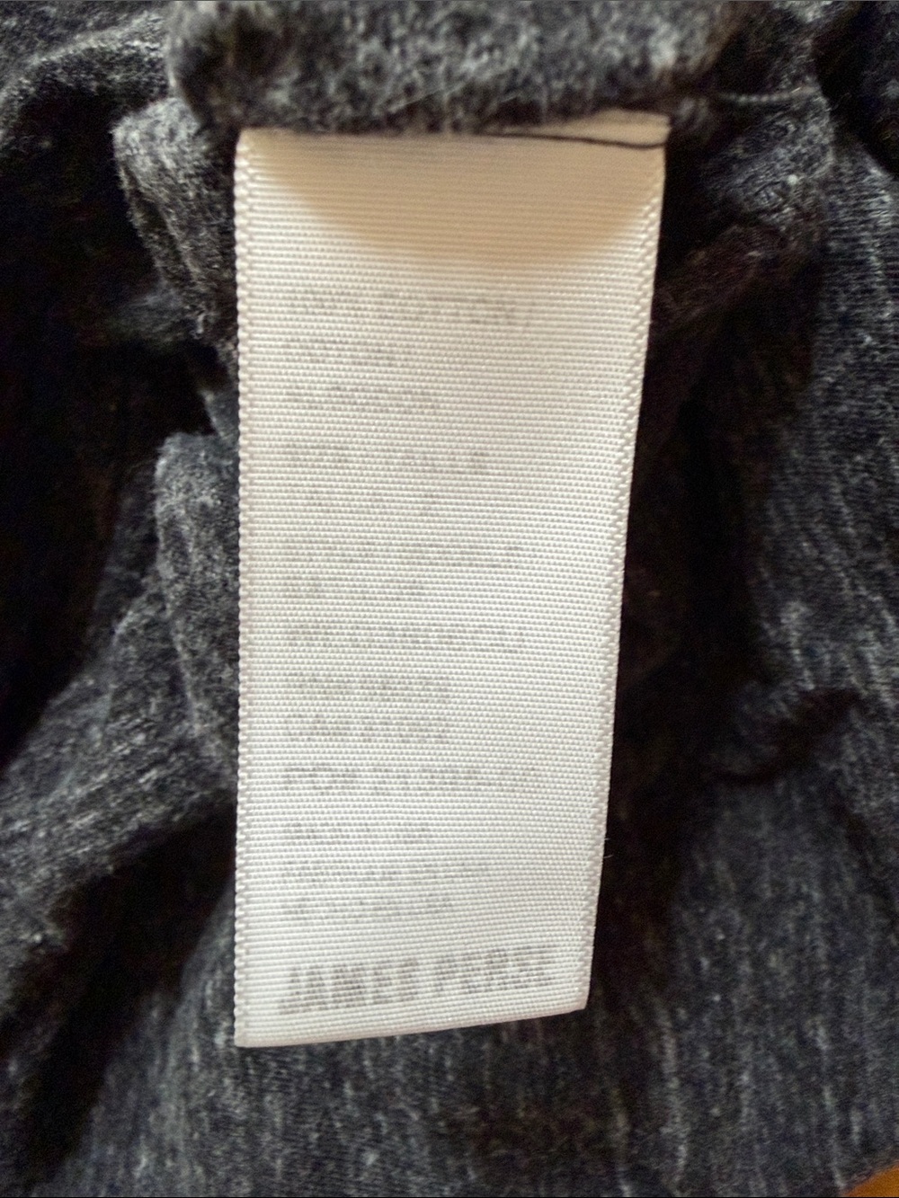 James Perse Heathered Charcoal Raglan Scoop Neck Tee - Picture 3 of 6